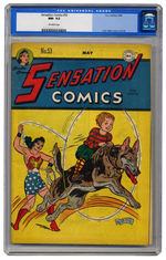 SENSATION COMICS #53 MAY 1946 CGC 9.2 OFF-WHITE PAGES.