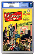 STAR SPANGLED COMICS #33 JUNE 1944 CGC 9.6 OFF-WHITE TO WHITE PAGES MILE HIGH COPY.