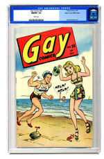 GAY COMICS #20 JULY 1945 CGC 9.8 WHITE PAGES MILE HIGH COPY.