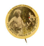 TARZAN RARE 1920 MOVIE SERIAL BUTTON.