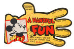 MICKEY MOUSE "A HANDFUL OF FUN" RARE PREMIUM BOOKLET.