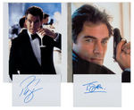 JAMES BOND SIGNED PHOTO/AUTOGRAPH LOT WITH LAZENBY, DALTON & BROSNAN.