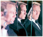 JAMES BOND "CASINO ROYALE" SIGNED PHOTO TRIO WITH DANIEL CRAIG.