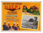 THE BEATLES "HELP!" MEXICAN OVER-SIZED LOBBY CARD LOT.