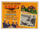 THE BEATLES "HELP!" MEXICAN OVER-SIZED LOBBY CARD LOT.