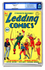 LEADING COMICS #1 WINTER 1941 CGC 9.4 WHITE PAGES MILE HIGH COPY.