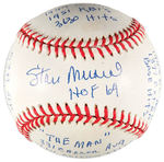 STAN MUSIAL "THE STATBALL" BOXED LIMITED EDITION SIGNED BASEBALL.