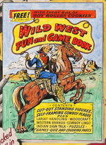 "ROY ROGERS COOKIES WILD WEST FUN AND GAME BOOK" PREMIUM PROTOTYPE SIGN.