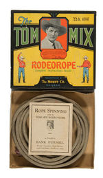 "THE TOM MIX RODEO ROPE" BOXED WITH INSTRUCTIONS.