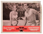 JAMES BOND "DR. NO/FROM RUSSIA WITH LOVE" DOUBLE FEATURE INSERT POSTER & LOBBY CARDS LOT.