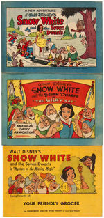 "SNOW WHITE AND THE SEVEN DWARFS" PREMIUM COMIC BOOK TRIO.