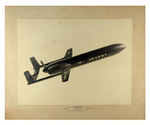 "REPUBLIC AVIATION CORPORATION" LARGE MOUNTED IMAGES OF JET/DRONES/SPACESHIP.