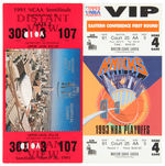"1991 NCAA SEMI-FINALS/KNICKS 1993 NBA PLAYOFFS" BASKETBALL OVERSIZED UNUSED TICKET PAIR.