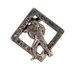 FAMOUS BASEBALL PLAYER CAP ANSON POLITICAL OFFICE FIGURAL LAPEL STUD.