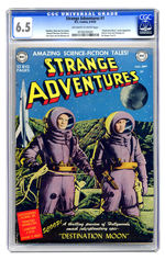 STRANGE ADVENTURES #1 AUGUST SEPTEMBER 1950 CGC 6.5 OFF-WHITE TO WHITE PAGES.