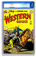 WESTERN COMICS #3 MAY/JUNE 1948 CGC 9.4 WHITE PAGES MILE HIGH COPY.