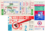 1970s BALTIMORE ORIOLES WORLD SERIES AND ALCS TICKETS.