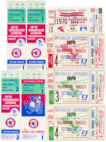 1970s BALTIMORE ORIOLES WORLD SERIES AND ALCS TICKETS.