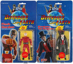 "DEFENDERS OF THE EARTH" CARDED ACTION FIGURE & FIGURAL ERASER SETS INCLUDING THE PHANTOM.