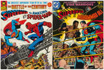 COMIC BOOK LEGENDS SIGNED TREASURY COMIC BOOK PAIR - CARMINE INFANTINO/STAN LEE & NEAL ADAMS.