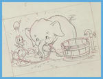 GOOD HOUSEKEEPING “DONALD’S ELEPHANT”  COMPLETE SET OF ORIGINAL ART PRELIMINARY DRAWINGS.