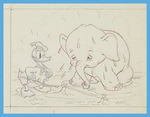 GOOD HOUSEKEEPING “DONALD’S ELEPHANT”  COMPLETE SET OF ORIGINAL ART PRELIMINARY DRAWINGS.