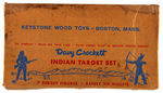 "DAVY CROCKETT INDIAN TARGET" ELABORATE BOXED SET.