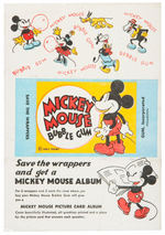 "MICKEY MOUSE BUBBLE GUM" WRAPPER (VARIETY).