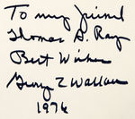 GEORGE WALLACE “STAND FOR AMERICA” SIGNED BOOK.