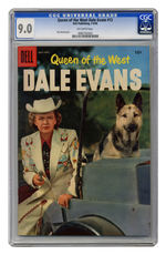 QUEEN OF THE WEST DALE EVANS #12 JULY/AUGUST 1956 CGC 9.0 OFF-WHITE PAGES.