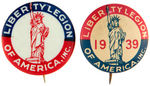 FORD MOTOR CO. COMPANY DOMINATED 1937-1939 LABOR UNION BUTTONS.
