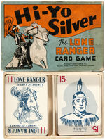 "HI-YO SILVER - THE LONE RANGER CARD GAME" & "BAT-O-BALL" PADDLE.