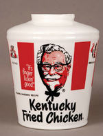 "KENTUCKY FRIED CHICKEN/COLONEL SANDERS" BUCKET OF CHICKEN GLASS GLOBE.