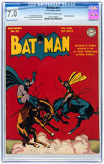 "BATMAN" #21 FEBRUARY-MARCH 1944 CGC 7.0 FINE/VF.