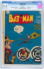 "BATMAN" #51 FEBRUARY-MARCH 1949 CGC 5.5 FINE-.