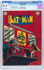 "BATMAN" #54 AUGUST-SEPTEMBER 1949 CGC 4.5 VG+.