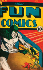 “D.C. PUBLICATIONS” BOUND VOLUME OF TEN GOLDEN AGE COMICS INCLUDING “DETECTIVE” #38.