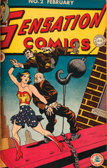 “D.C. PUBLICATIONS” BOUND VOLUME OF TEN GOLDEN AGE COMICS INCLUDING “DETECTIVE” #38.