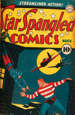 “D.C. PUBLICATIONS” BOUND VOLUME OF TEN GOLDEN AGE COMICS INCLUDING “DETECTIVE” #38.