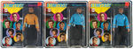 “STAR TREK” MEGO ACTION FIGURES OF KIRK, SPOCK AND BONES.