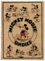 "MICKEY MOUSE UNDIES" BOX & CARD.