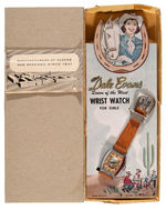 "DALE EVANS - QUEEN OF THE WEST" BOXED GIRLS' WRIST WATCH.