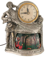 "DAVY CROCKETT" HIGH QUALITY MOTION LAMP/CLOCK.