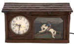 "THE RANCH'O" LIGHTED & ANIMATED ELECTRIC COWBOY CLOCK BY HADDON.