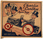 MARX "CHARLIE McCARTHY IN HIS BENZINE BUGGY" BOXED WIND-UP.