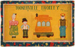 "TOONERVILLE TROLLEY" BOXED BISQUE SET.