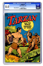 TARZAN #1 JANUARY/FEBRUARY 1948 CGC 8.0 CREAM TO OFF-WHITE PAGES.