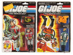 "G.I. JOE - A REAL AMERICAN HERO" CARDED JOES ACTION FIGURE TRIO.