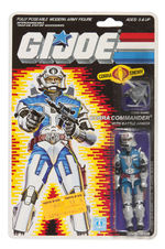 "G.I. JOE - A REAL AMERICAN HERO" CARDED COBRA ACTION FIGURE TRIO.