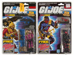 "G.I. JOE - A REAL AMERICAN HERO" CARDED COBRA ACTION FIGURE TRIO.